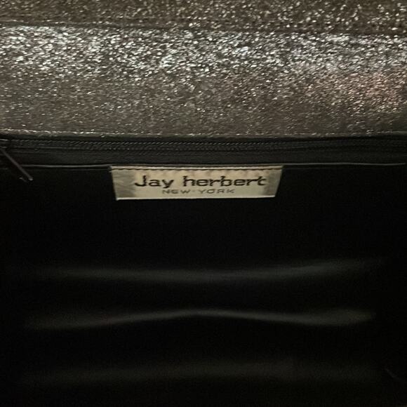 Jay Herbert New York metallic woven silver bag crossbody strap - Picture 3 of 4